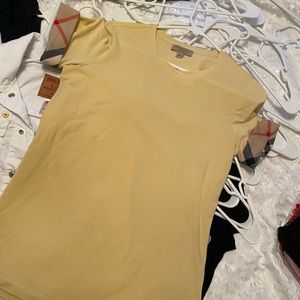 - Burberry pastel yellow tshirt